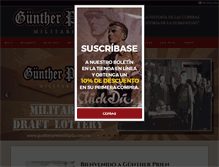 Tablet Screenshot of guntherprienmilitaria.com.mx